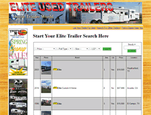 Tablet Screenshot of eliteusedhorsetrailerdealer.com